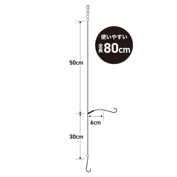 ちょい投げ 2本針2セット/3本針2セット